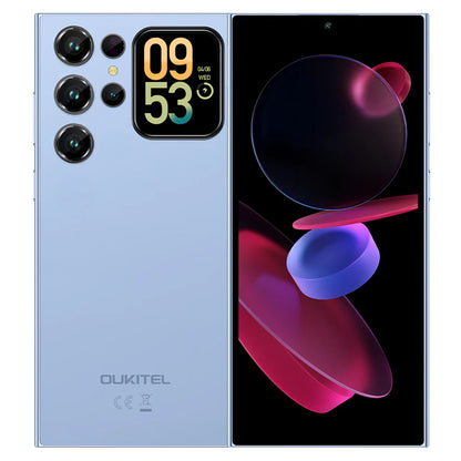 C62 Telephone Portable Android 15 avec Écran Arrière, 16(4+12) Go +128Go/TF 1To Smartphone Pas Cher, 6,88" HD+ 90Hz, 5150mAh Telephone, 13MP+5MP, Dual SIM 4G/Fingerprint/Face ID/GPS/OTG-Noir