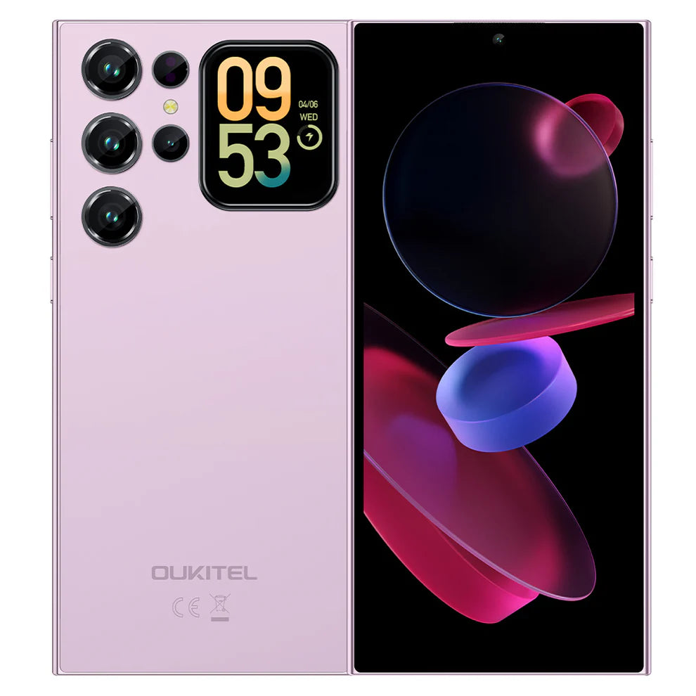 C62 Telephone Portable Android 15 avec Écran Arrière, 16(4+12) Go +128Go/TF 1To Smartphone Pas Cher, 6,88" HD+ 90Hz, 5150mAh Telephone, 13MP+5MP, Dual SIM 4G/Fingerprint/Face ID/GPS/OTG-Noir
