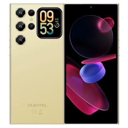 C62 Telephone Portable Android 15 avec Écran Arrière, 16(4+12) Go +128Go/TF 1To Smartphone Pas Cher, 6,88" HD+ 90Hz, 5150mAh Telephone, 13MP+5MP, Dual SIM 4G/Fingerprint/Face ID/GPS/OTG-Noir